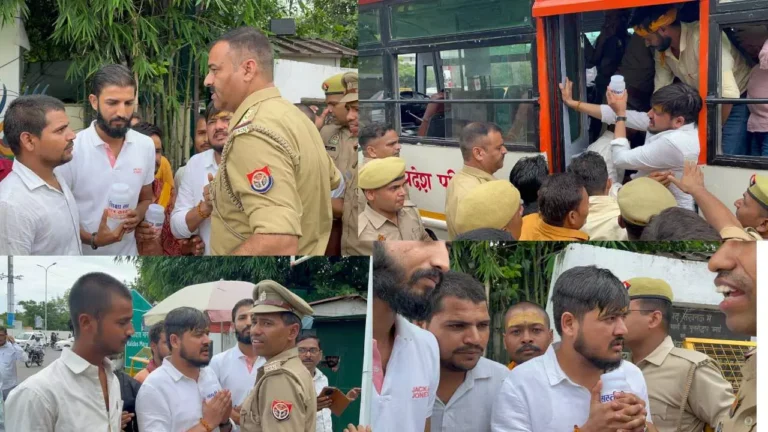 ‘सीएम हमारे भगवान है..’ CM Yogi पर जल चढ़ाने पहुंचे कावंड़िए,पुलिस ने रोका उंगली तोड़ी-गर्दन दबाई, बस में ठूंसा